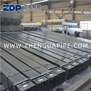 20X20 200X200 Предварительная гальванзидная прямоугольная труба