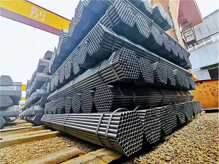 Сварная черная стальная круглая труба из мягкой углеродистой стали ERW